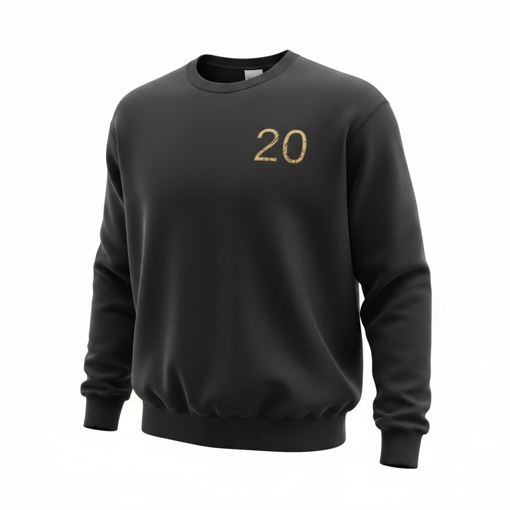 Sweatshirt Jerzees Large‎ Mens Black Excellent Tyler Candle Co 20th Anniversary